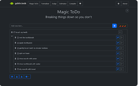 Magic todo list